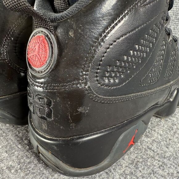 Jordan 9 Retro Bred Mens Size 8.5 Black Patent Leather Athletic Sneakers - Picture 11 of 15